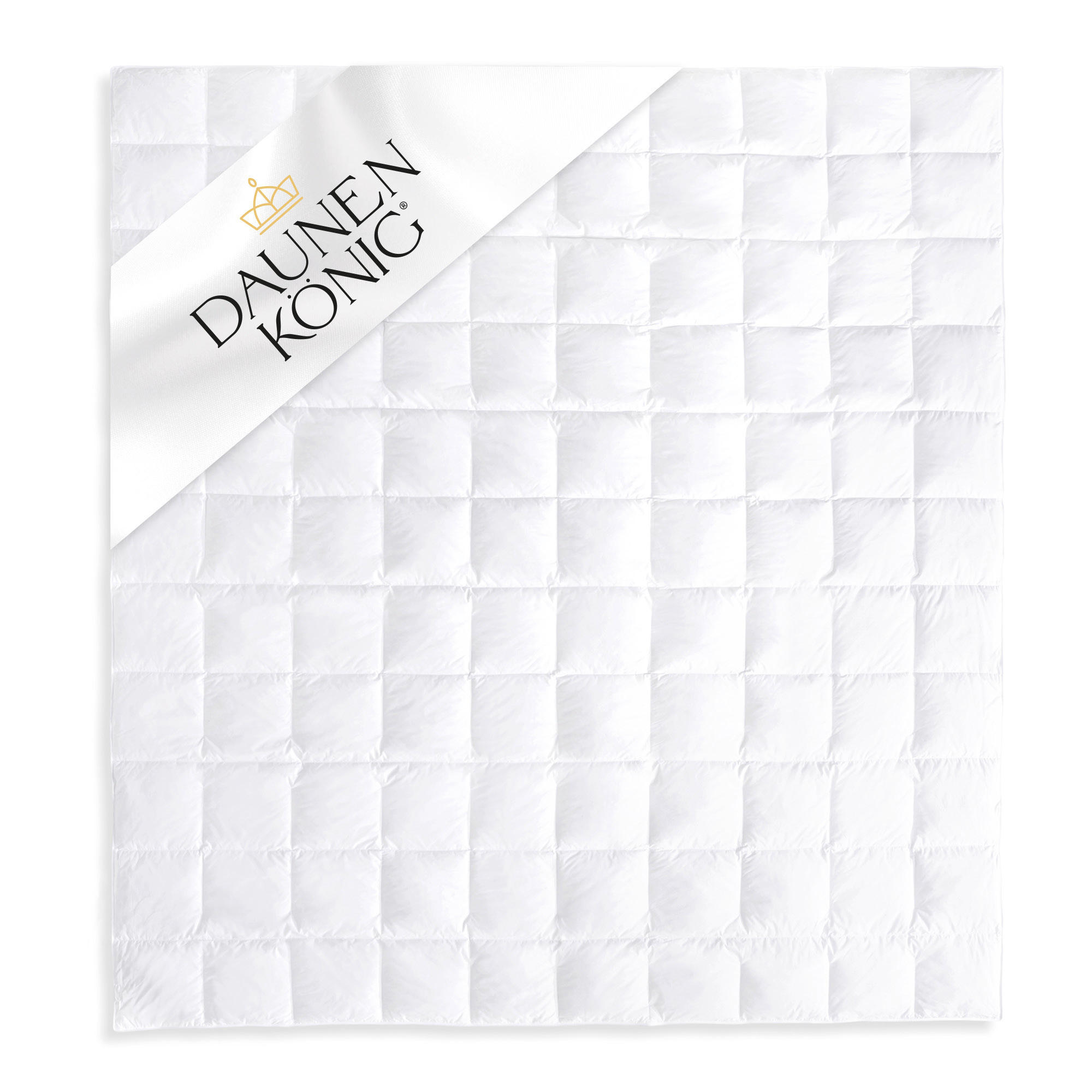 SOMMERBETTDECKE ROYAL Gänsedaunen leicht - Weiß, Naturmaterialien/Textil (240/220cm) - Daunenkönig