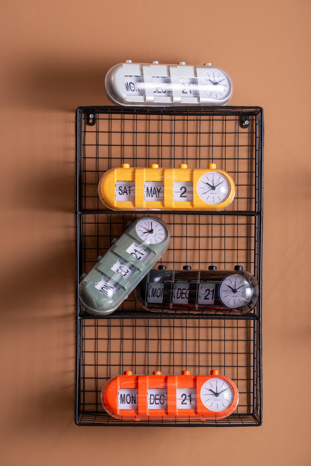 Thumbnail - Karlsson Wecker, Orange, Kunststoff, 9x9.3x26 cm, CE, Dekoration, Uhren, Wecker