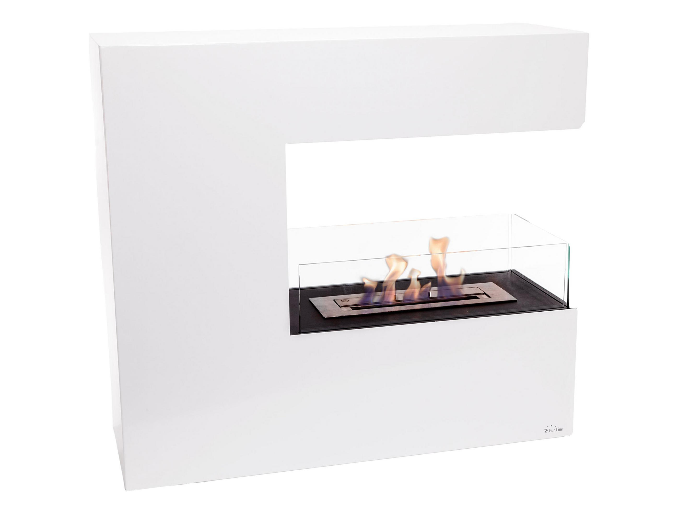 Purline Bioethanol-Kamin Weiß 100x90x35 cm
