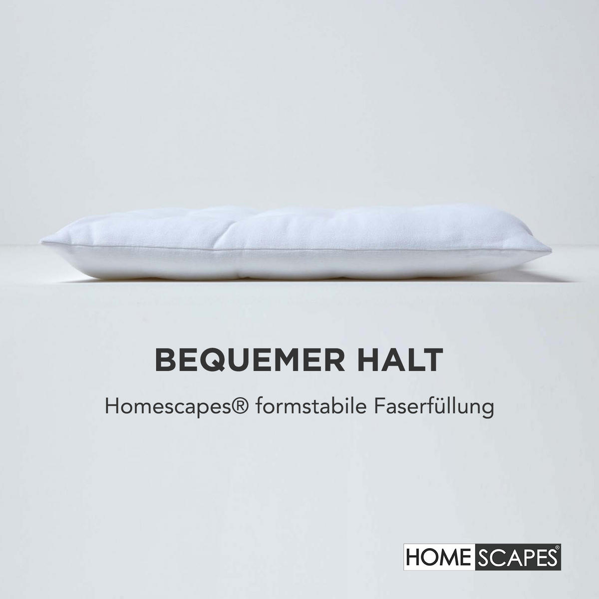STUHLKISSEN 6er-Set weiß 40/40/6,5 cm - Weiß, Textil (40/40/6.5cm) - Homescapes