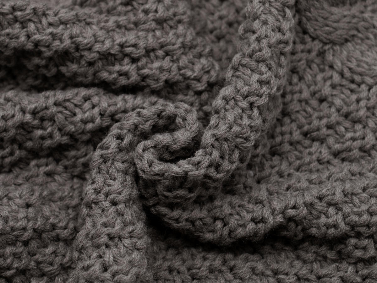 KUSCHELDECKE, 60x180 cm, 100% Polyacryl, Grau - Grau, Textil (60/180cm) - Zollner