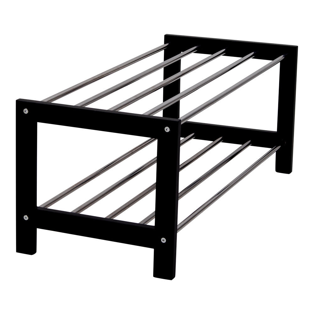 Thumbnail - ebuy24 Schuhregal, Schwarz, Holzwerkstoff, 78x32x34 cm, Garderobe, Schuhaufbewahrung, Schuhregale