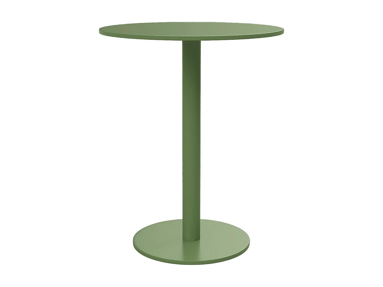 GARTENTISCH - 2 Personen - Metall - Grün - - Grün, Metall (60/60/74cm) - Vente-Unique