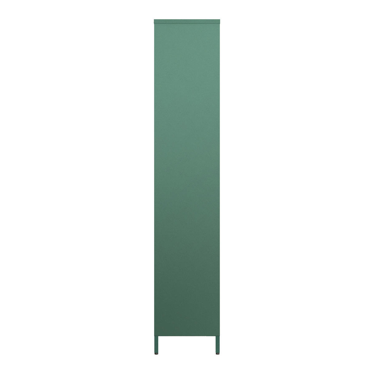 VITRINENSCHRANK Säkylä - Dunkelgrün, Glas/Metall (80/180/35cm) - [en.casa]