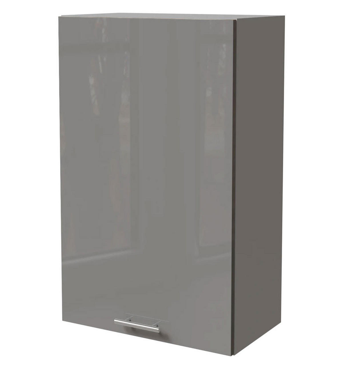 KÜCHENHÄNGESCHRANK Essen W4/60/1 Grau Hochglanz / Grau Matt 60 / 32,5 / 96cm - Grau, Holz/Holzwerkstoff (60/96/32.5cm) - Feldmann-Wohnen