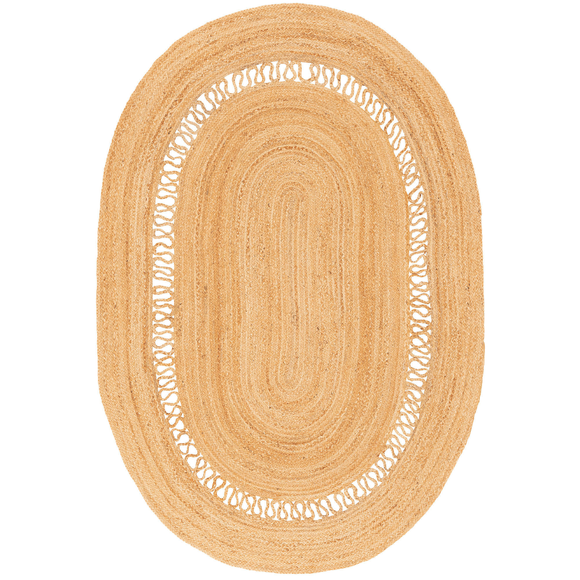 NATURFASER TEPPICH JUTE SALSA MODERN - Beige, Textil (80/150cm) - Pergamon