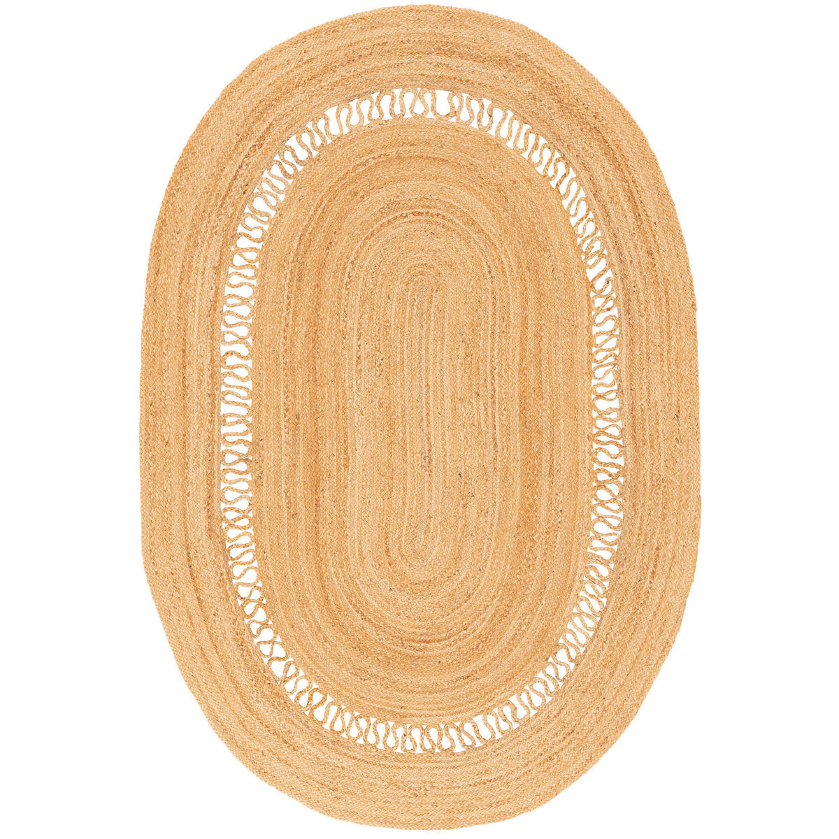 NATURFASER TEPPICH JUTE SALSA MODERN - Beige, Textil (200/300cm) - Pergamon