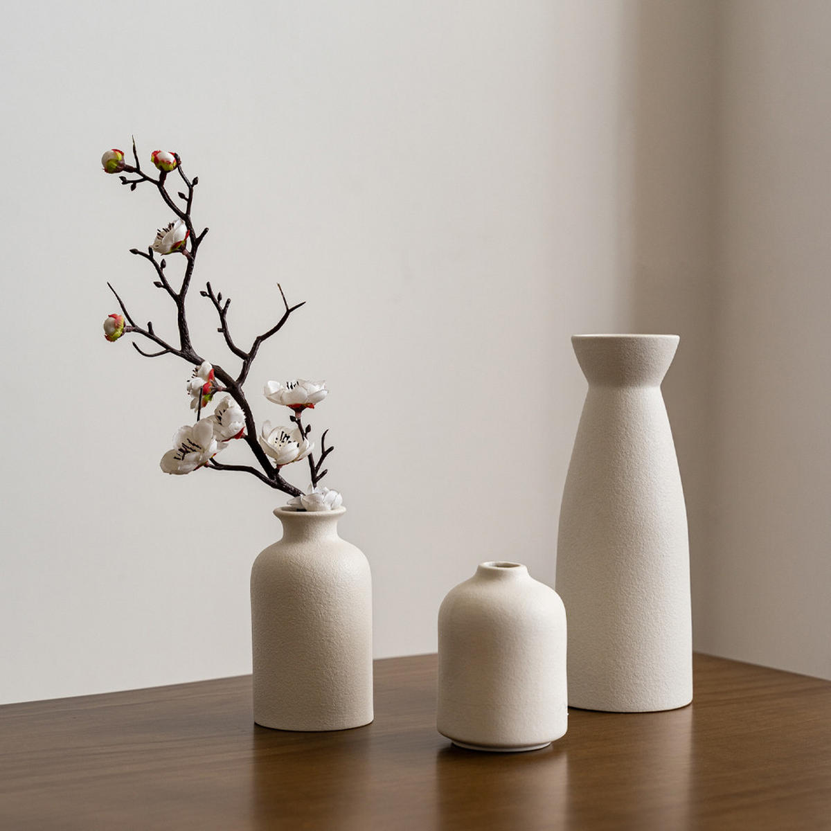 VASE Keramik - Ecru, Keramik (22.5cm) - LIBRATON