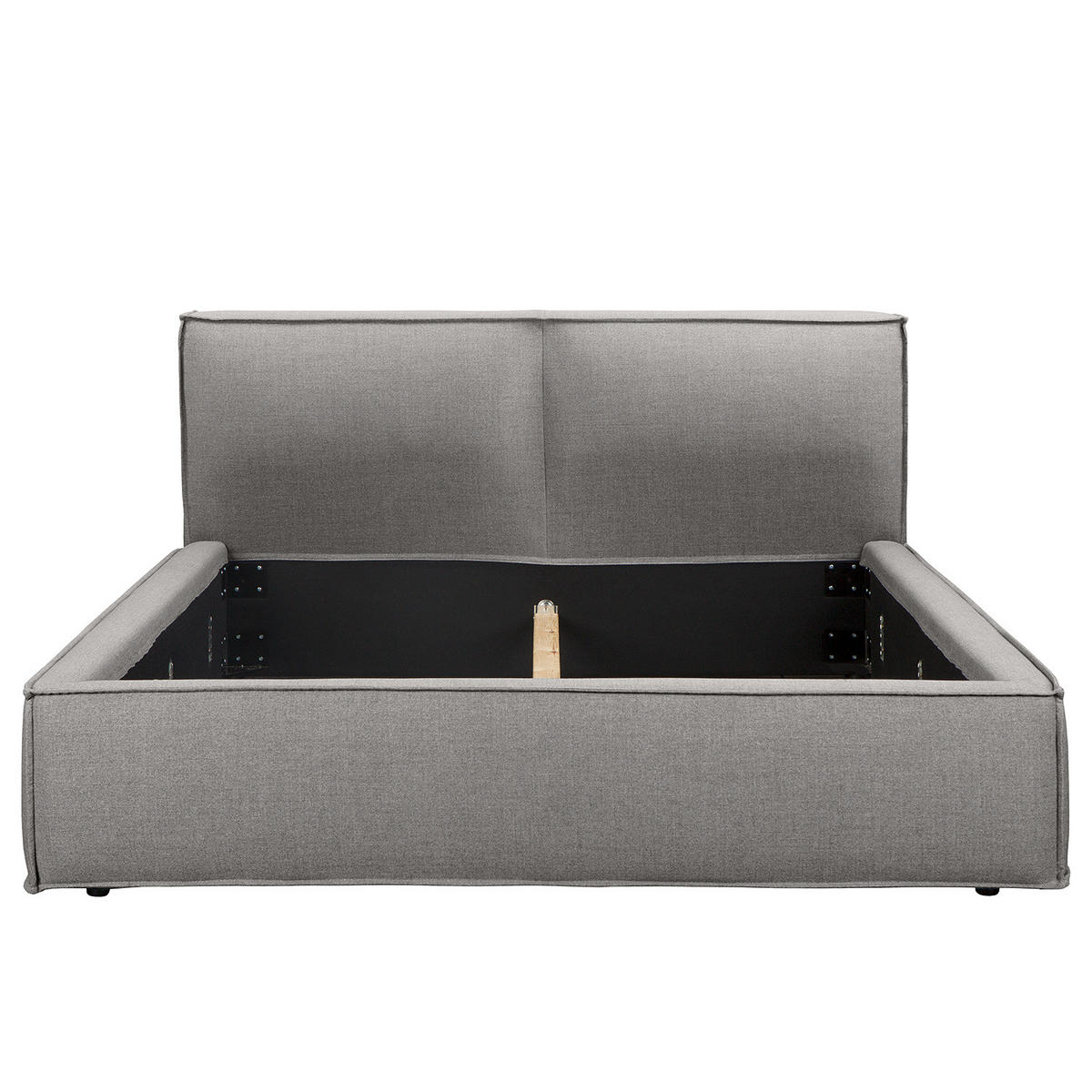POLSTERBETT - Grau, Textil (140/200cm) - home24