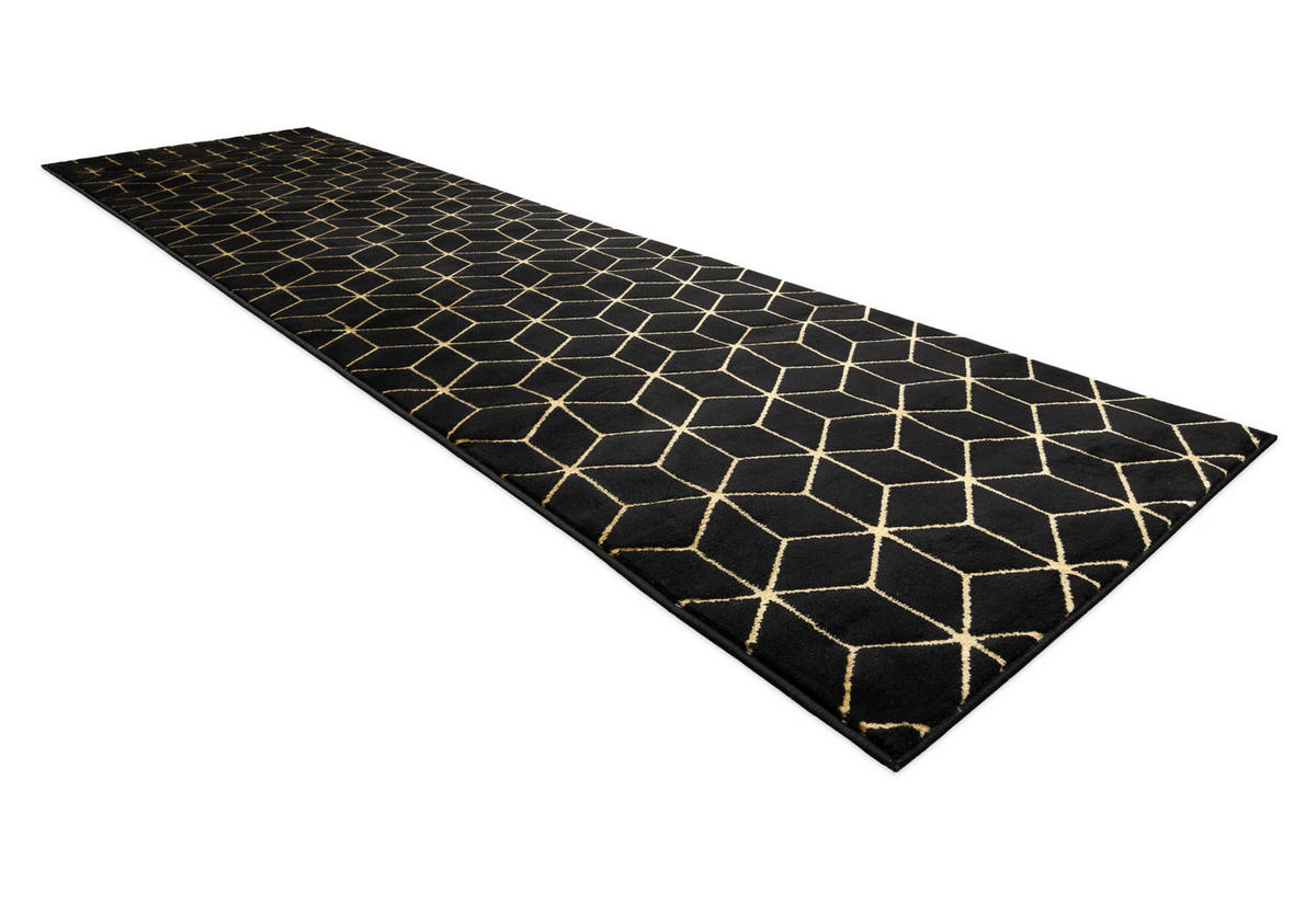 TEPPICH Gloss 70/200 cm - Schwarz, Textil (70/200cm) - rugsX