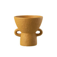 BLUMENTOPF ZENIA - Zement - Gelb - L - Ø 25 cm - Gelb, Stein (25/25.5cm) - J-Line