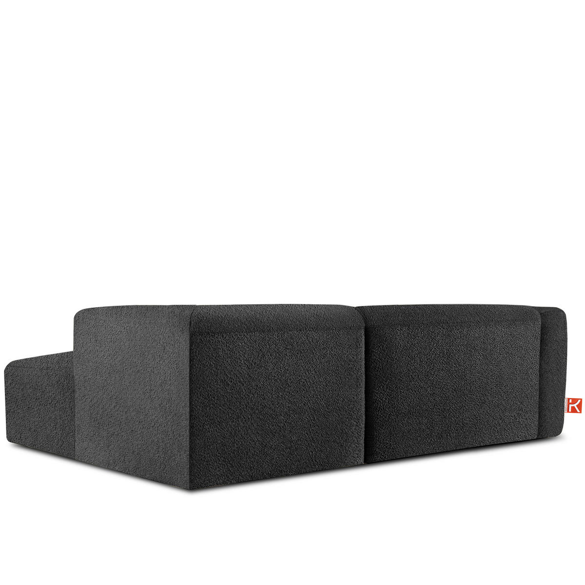 ECKSOFA RECHTS BUFFO, Dunkelgrau - Dunkelgrau, Holz/Holzwerkstoff (225/176cm) - KONSIMO®