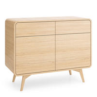 SIDEBOARD LEVANTE 108/84/39cm mit 2 Schubladen 2 Türen Eichefarben - Eichefarben/Naturfarben, Holzwerkstoff (108/84/39cm) - MASSENO