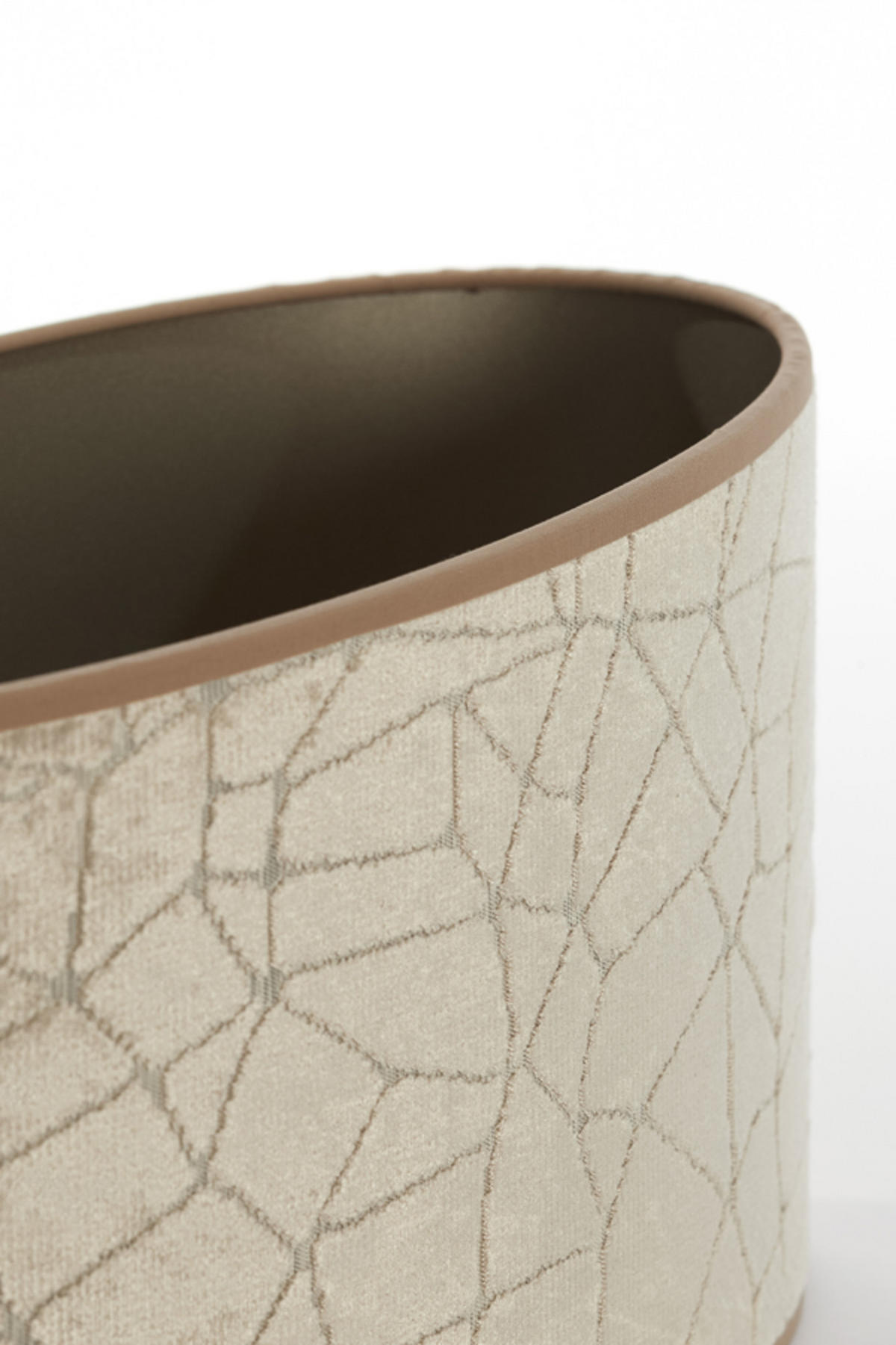 LAMPENSCHIRM Kopfsteinpflaster Braun 45/21/22 cm - Braun, Textil (45/21/22cm) - Light & Living