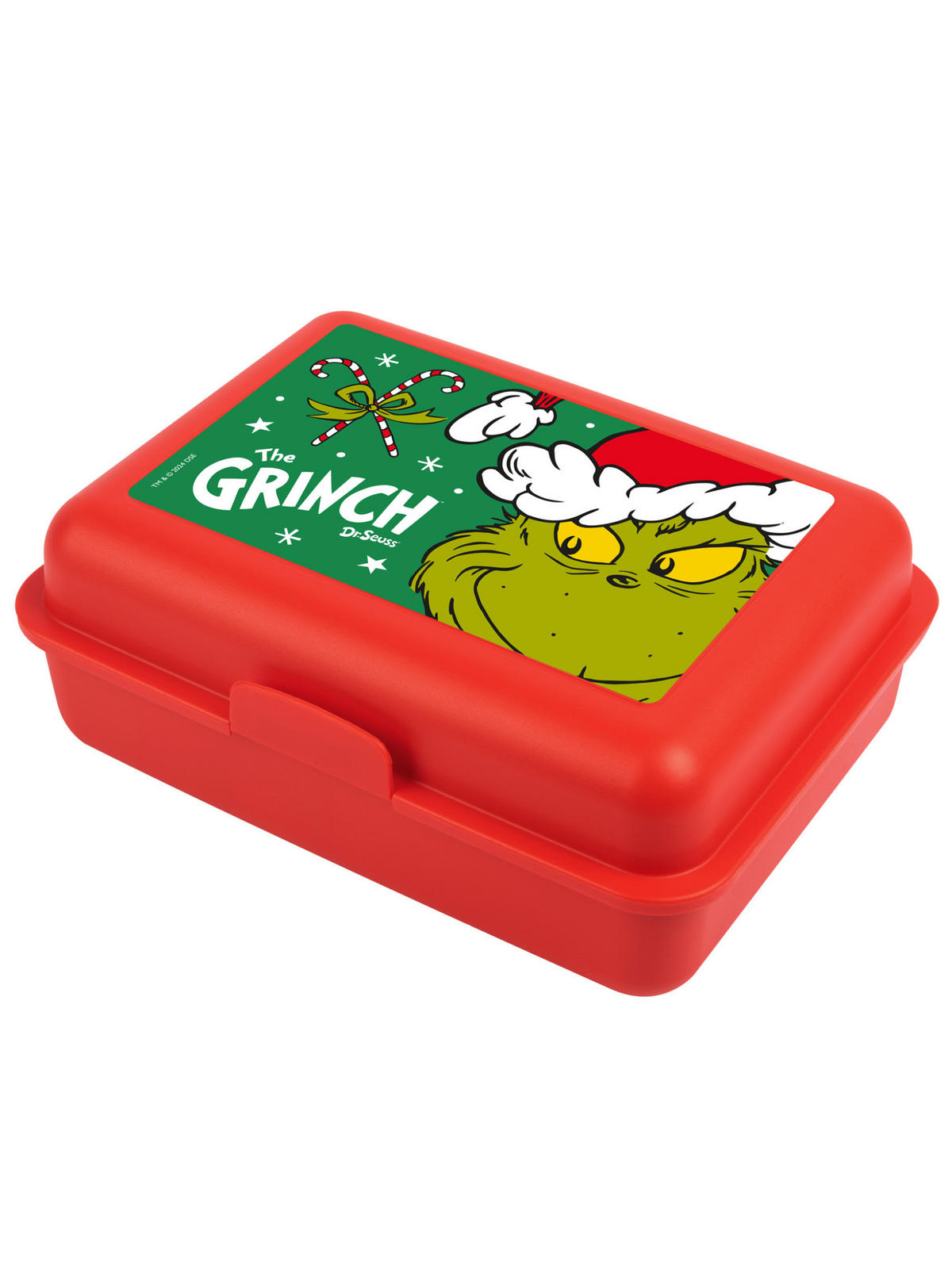 BROTDOSE The Grinch Rot 17,5 x 12,8 x 6,9 cm - Rot, Kunststoff (17.5/6.9/12.8cm) - United Labels