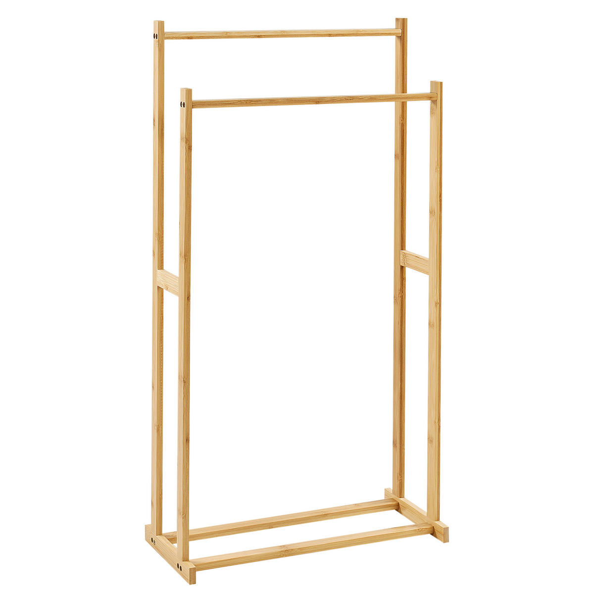 HANDTUCHSTÄNDER Bambusholz hellbraun 45 x 84 cm Hoboken - Hellbraun, Holz (45/84/21cm) - Beliani