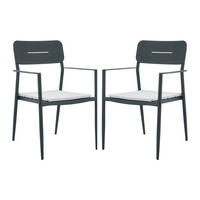 GARTENSTUHL - 2 -Sitzer - Aluminium - anthrazitgrau - LOTTYS - Anthrazit, Metall (56/86/59cm) - Vente-Unique