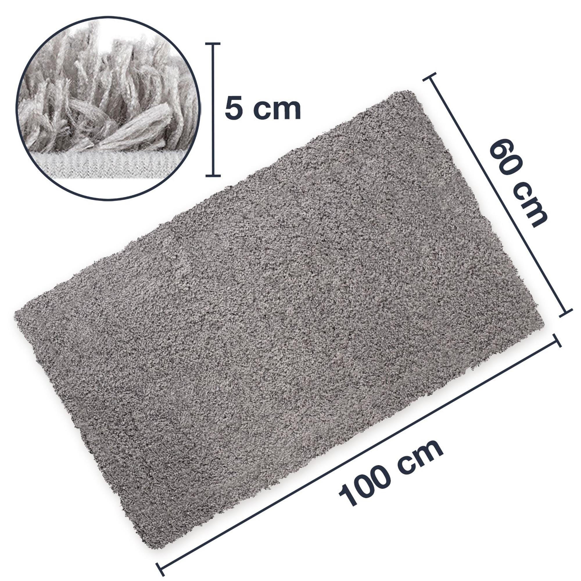 BADTEPPICH VIENNA - Grau, Textil (60/100cm) - WohnDirect