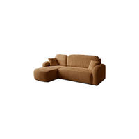 ECKSOFA PALOMA L 235/155/85 cm Coral 35 - Cognac, Textil (235/155cm) - Lookway