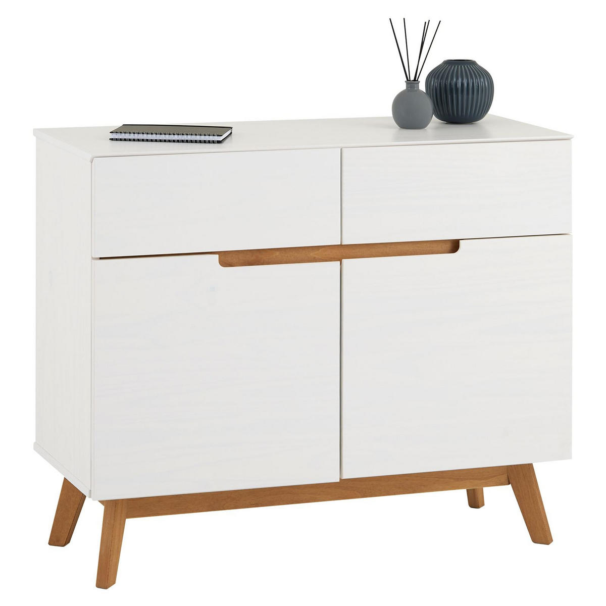 KOMMODE TIBOR - Weiß, Holz (98/84/40cm) - IDIMEX