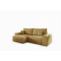 ECKSOFA Arona Xs Mit Schlaffunktion - Gelb, Holzwerkstoff/Textil (148/255cm) - Fun Möbel