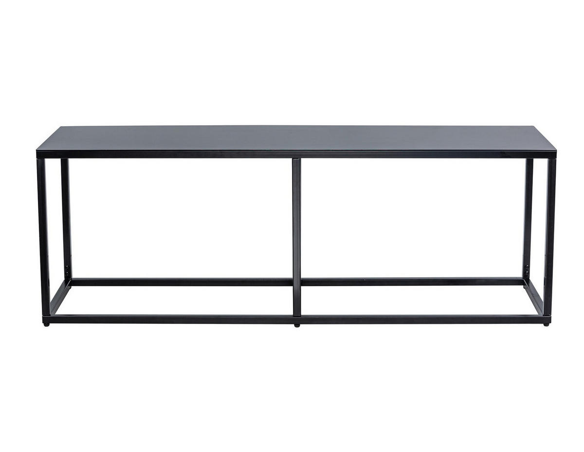 SITZBANK Metall Schwarz - Schwarz, Metall (130/45/40cm) - Nordlys