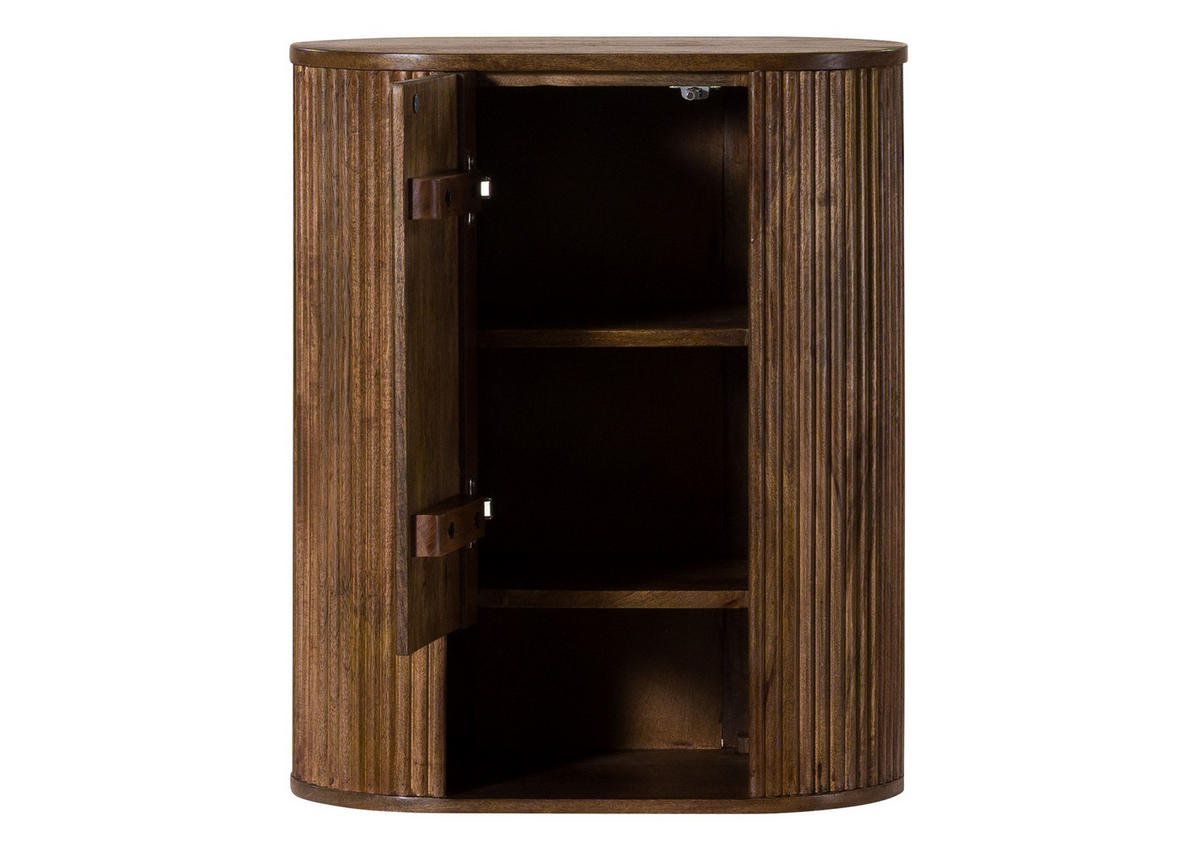 HÄNGESCHRANK Mango 55x30x65 braun lackiert BARCELONA #258 - Braun, Holz (55/65/30cm) - Massivmoebel24