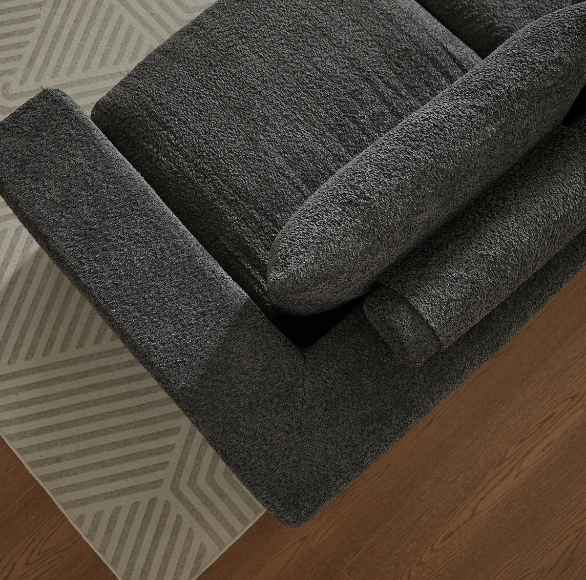 ECKSOFA mit Liegefläche 250/160 cm in Grau - Grau, Textil (160/250cm) - Modenvie