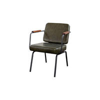 STUHL VISU Grün Kunstleder - Grün, Leder (63/80/64cm) - KAWOLA