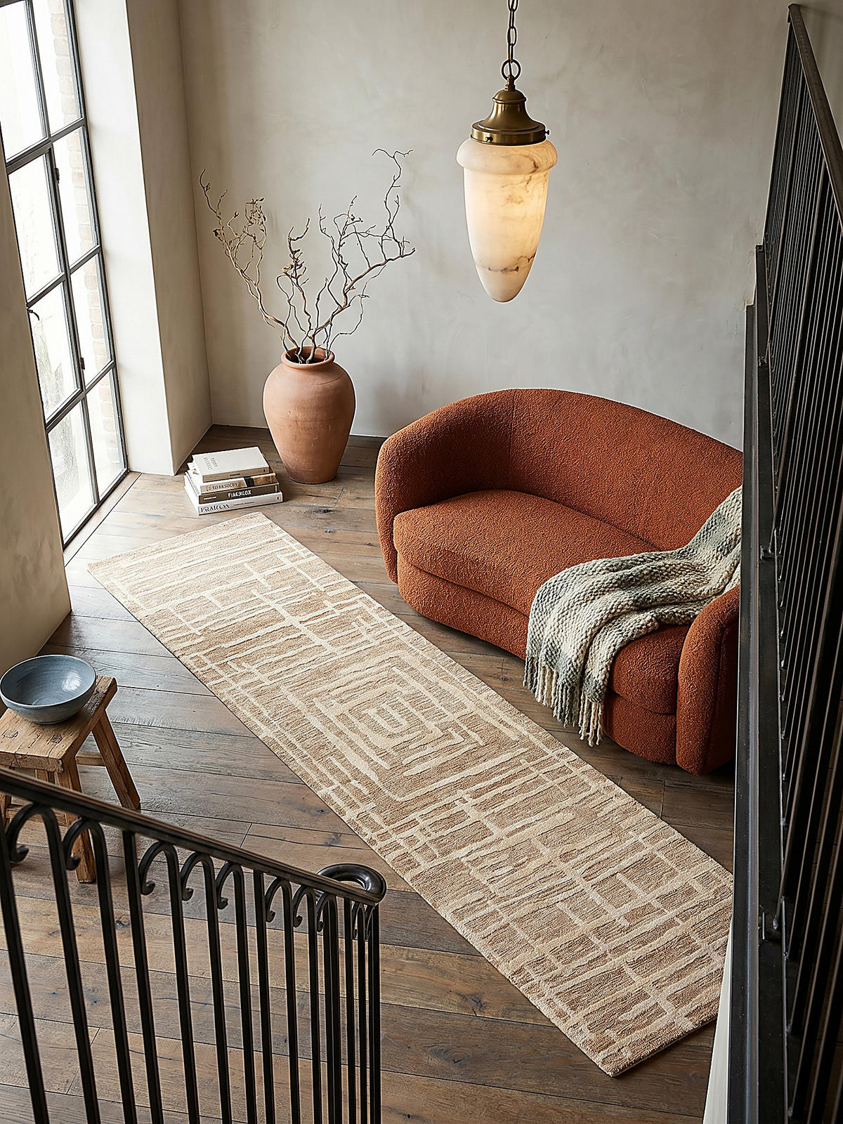 TEPPICH ARLEN, geometrisch, Senfgelb, 80 x 300 cm - Goldfarben, Textil (80/300cm) - KADIMA DESIGN