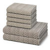 FROTTIERSET Sensual Skin Zopf 6-teilig - Braun, Textil (50/100cm) - Ross