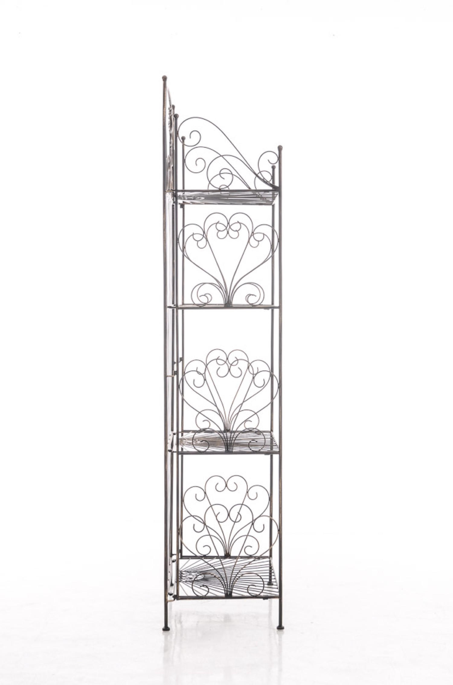 Thumbnail - TPFGarden Standregal, Braun, Metall, 61.5x153x33 cm, Wohnzimmer, ,