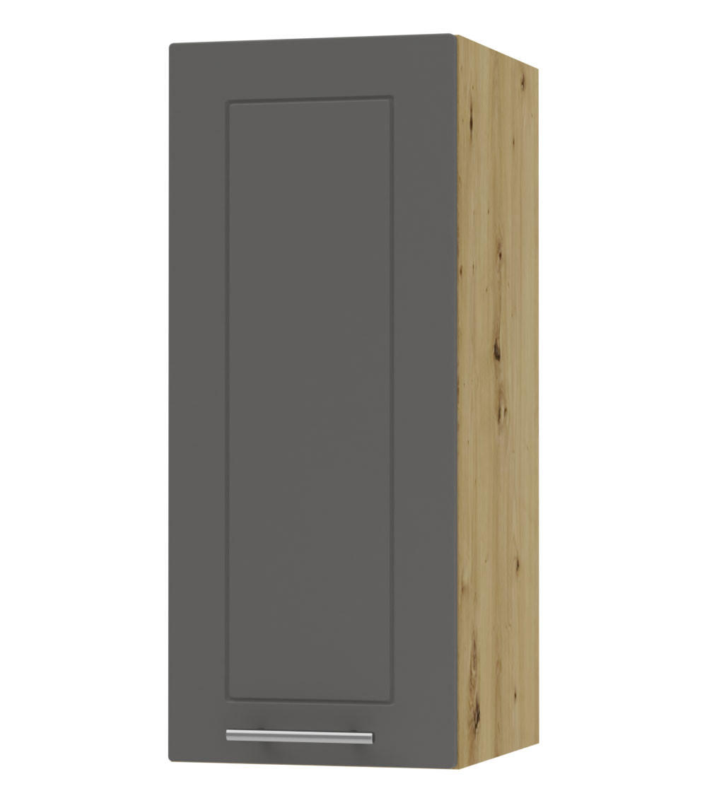Feldmann-Wohnen Küchenhängeschrank Graphit, Eiche Artisan 30x72x32.5 cm