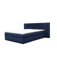 BOXBETT Cedric In Magic Velvet - Blau, Holzwerkstoff/Textil (120/200cm) - Fun Möbel