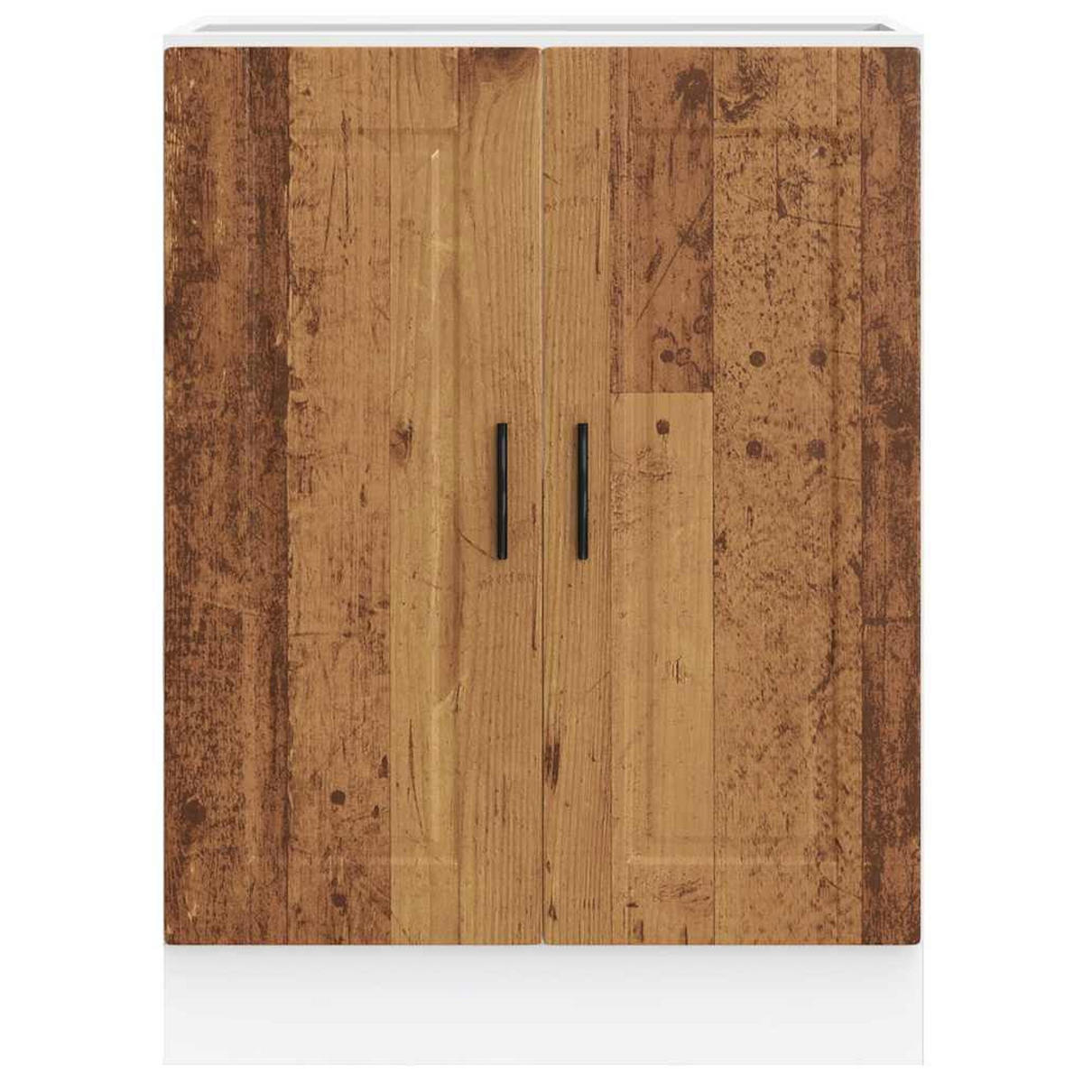 KÜCHENUNTERSCHRANK Theo Altholz-Optik 60x46x81,5 cm - Zwetschgeholzfarben, Holz (60/81.5/46cm) - DELUKE