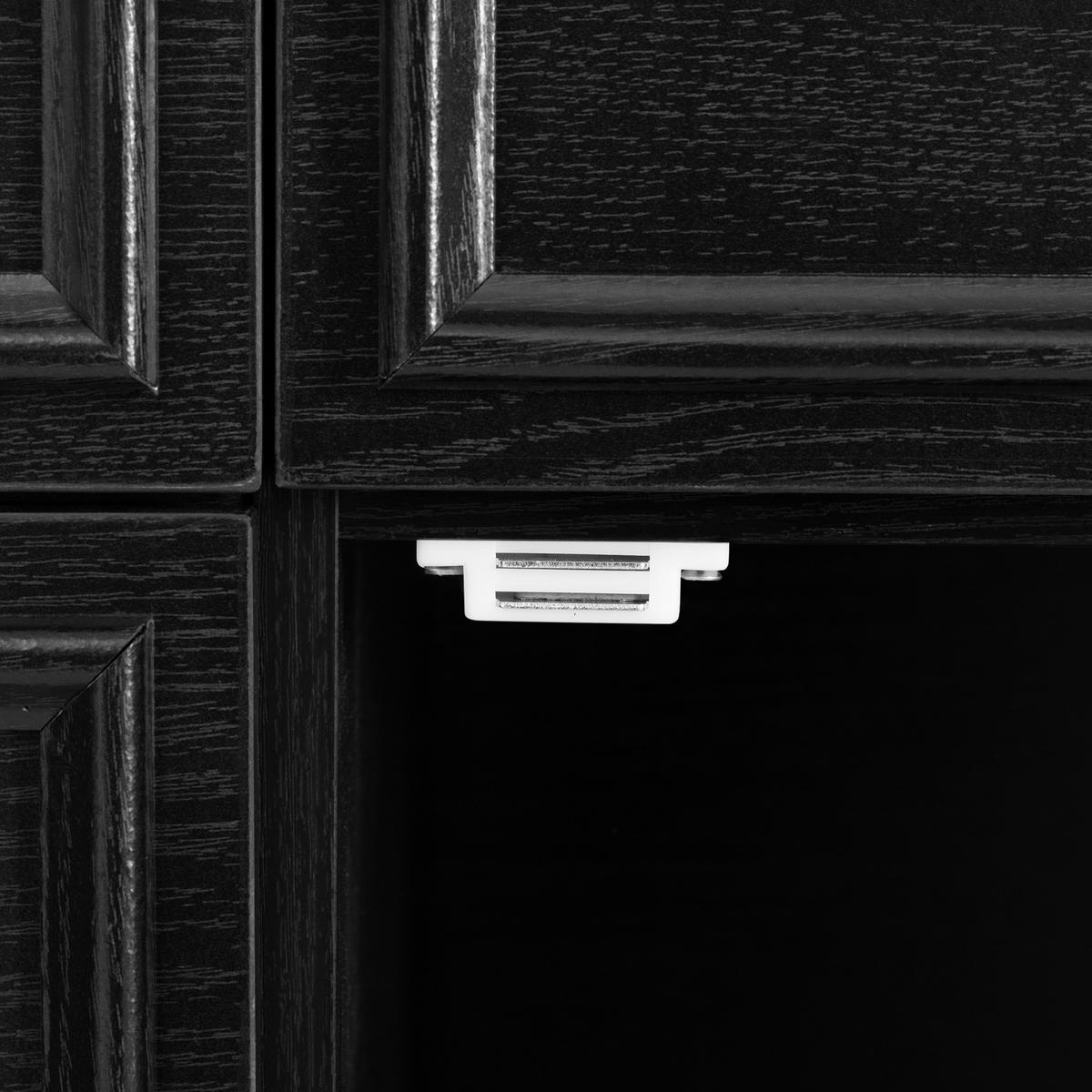 KÜCHENINSEL aus MDF 130.5x40-65x92 cm Schwarz mit klappbarer Platte & Ladestationc - Schwarz, Holzwerkstoff (130.5/92/65cm) - Modfu