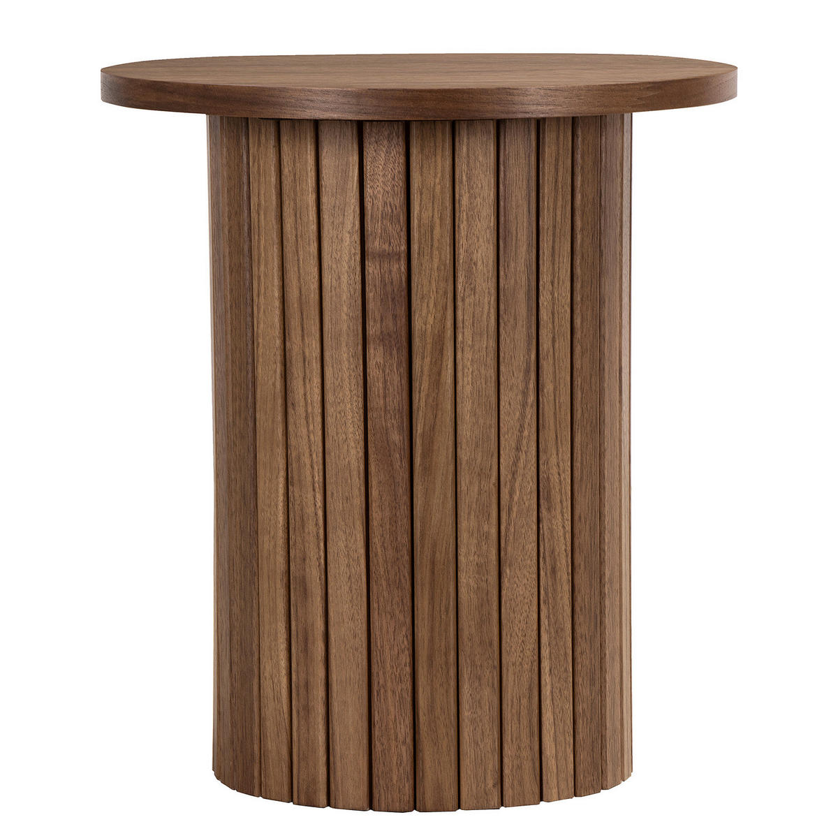 BEISTELLTISCH - MDF - Eiche - Walnussfarben, Holzwerkstoff (40/40/45cm) - home24