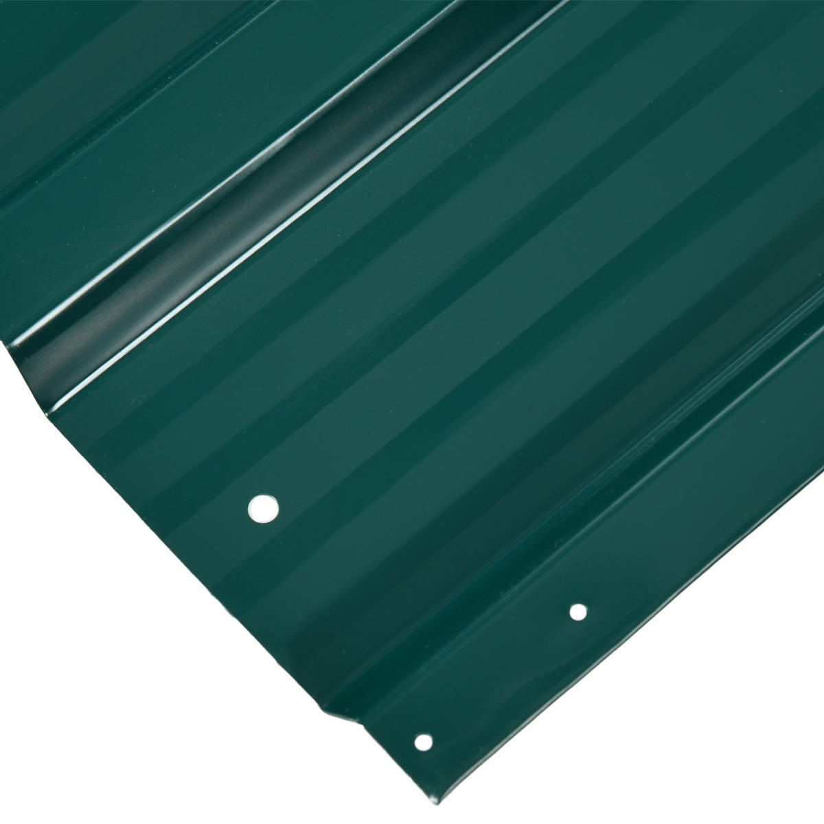 GERÄTEHAUS Grün wasserdicht verzinkter Stahl 129/45/0.03 cm 12er-Set - Grün, Metall (129/45cm) - PANGIVO