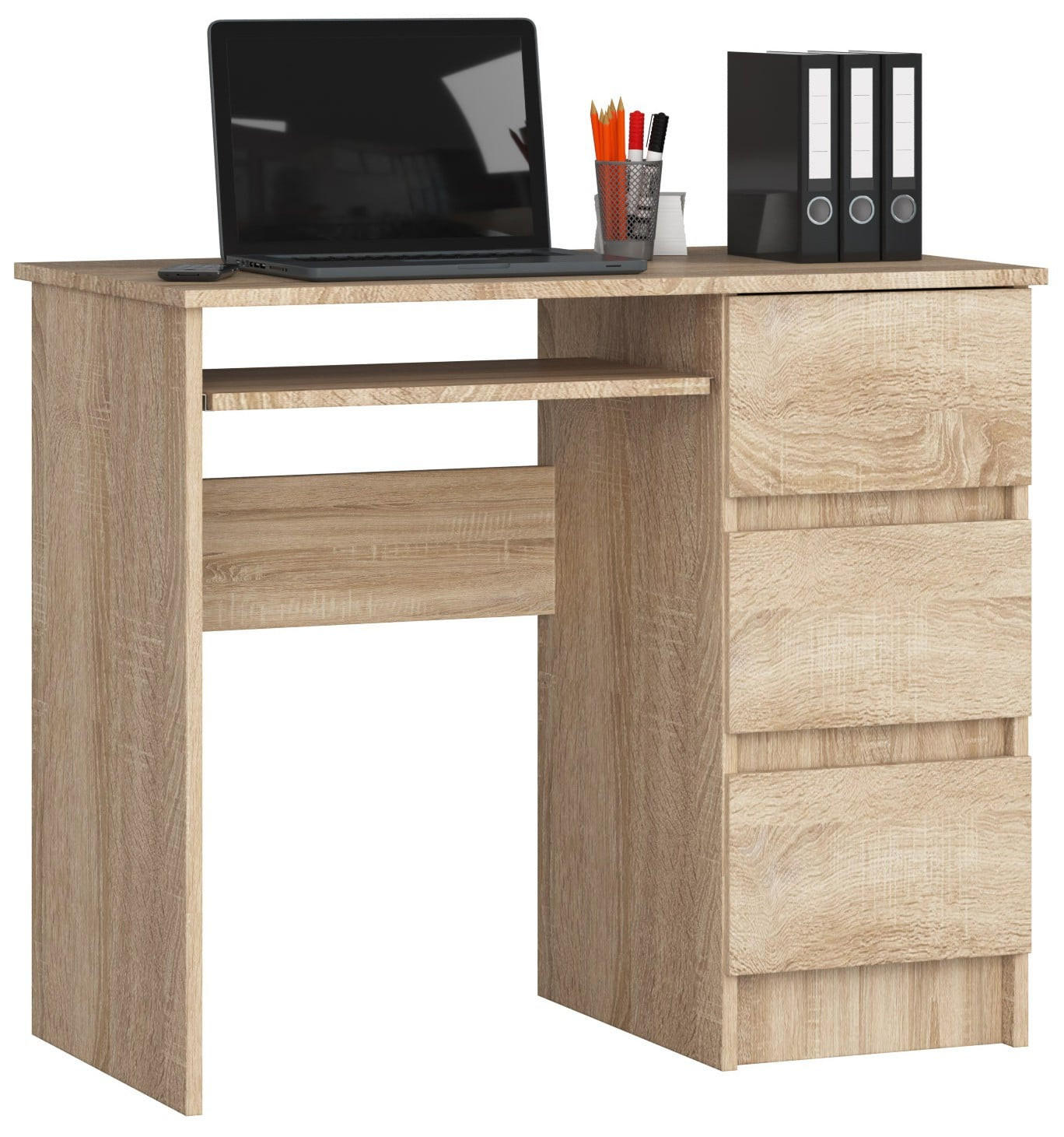 SCHREIBTISCH Eiche Sonoma 77/90/50 - Sonoma Eiche, Holzwerkstoff (50/90/77cm) - RAUMHIRSCH FURNITURE