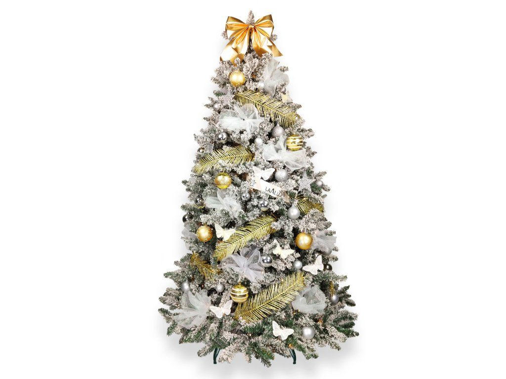 Laalu Weihnachtsbaum Weiß, Champagner, Silber, Gold 150 cm