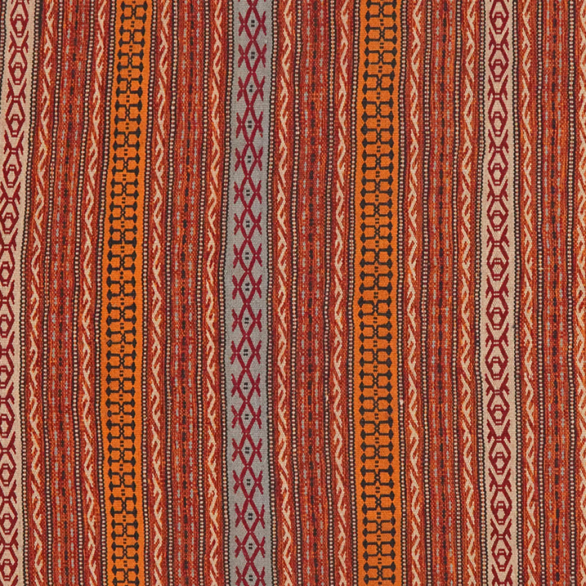 KELIM-TEPPICH handgewebt Kordi Orange 242/160 cm Schurwolle - Orange, Textil (160/242cm) - Looma