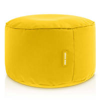 SITZSACK-HOCKER Pouf "Stay" 45x25cm - Gelb, Textil (45/25/45cm) - Green Bean