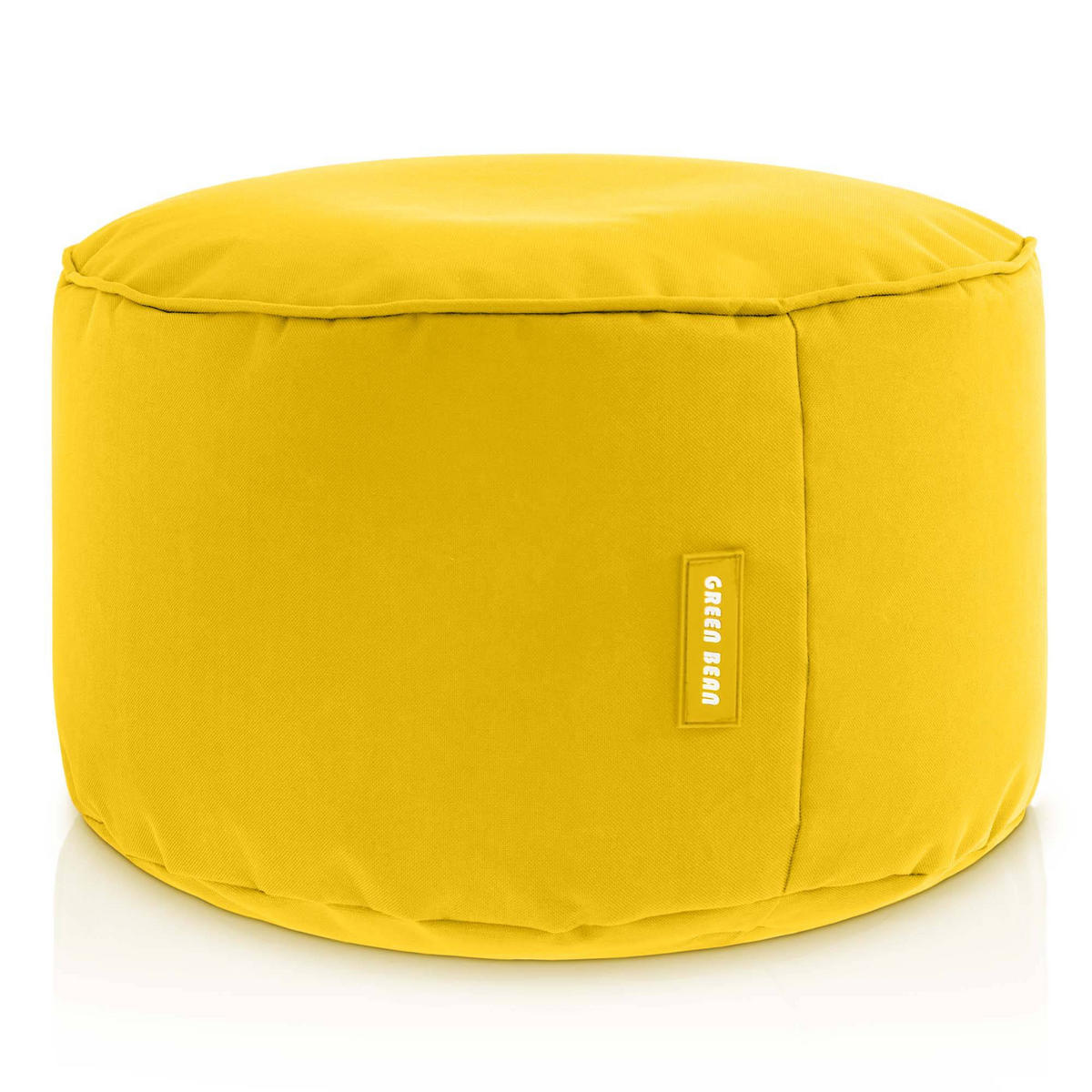 SITZSACK-HOCKER Pouf "Stay" 45x25cm - Gelb, Textil (45/25/45cm) - Green Bean
