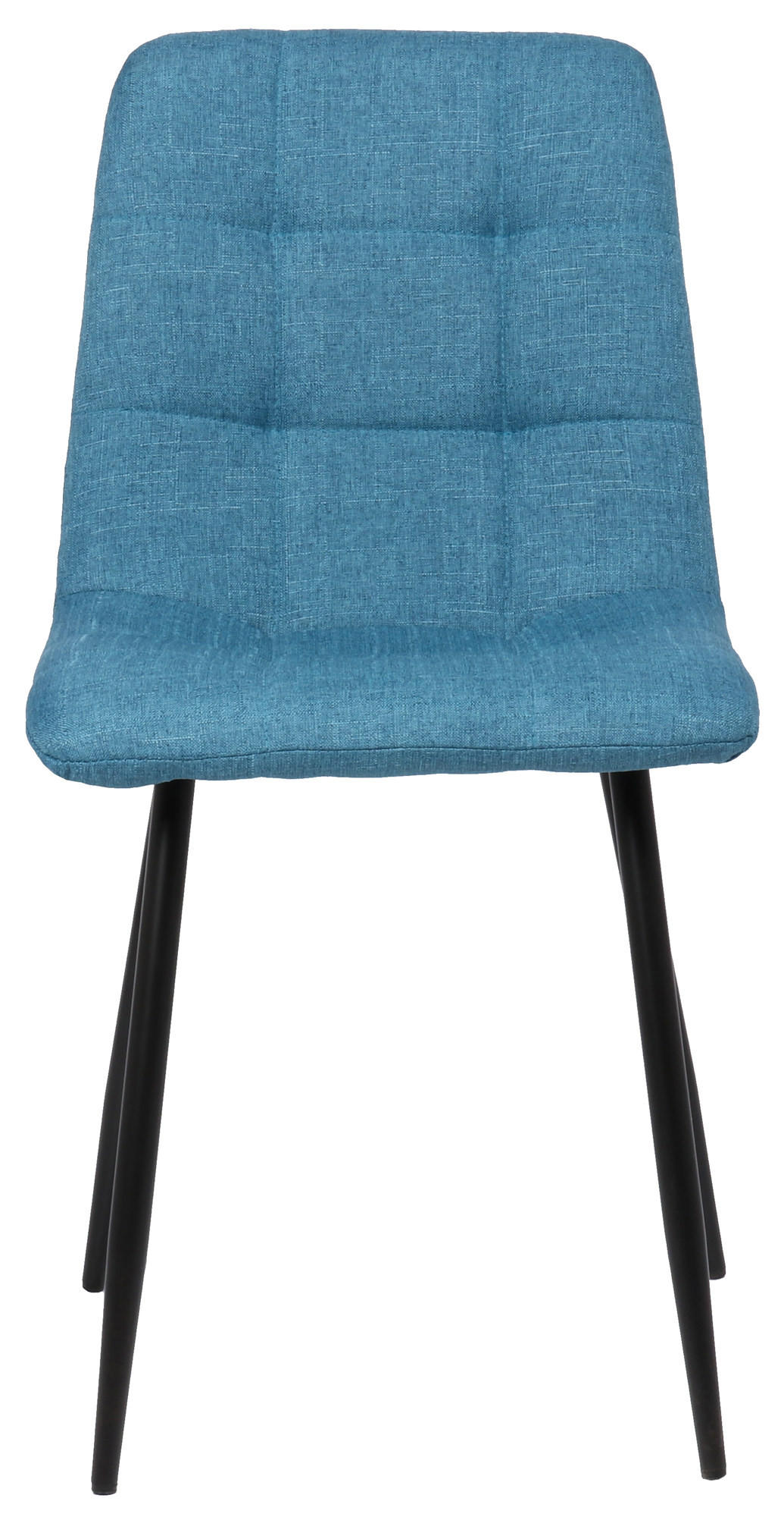 ESSZIMMERSTUHL Till, 2er Set Stoff, Gestell Metall matt Schwarz Blau - Blau/Schwarz, Textil/Metall (45/88/52cm) - TPFLiving