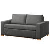 SCHLAFSOFA - Graubraun, Holz/Buchenholz (173/90/90cm) - home24