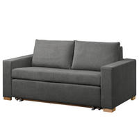 SCHLAFSOFA - Graubraun/Buchefarben, Holz/Buchenholz (173/90/90cm) - home24