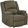 FERNSEHSESSEL Dunkelgrau/Braun, Polyester, Stahl - Braun, Textil/Metall (96/98/90cm) - HOMCOM
