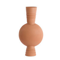 VASE Kavansi Orange 21/21/60 cm - Orange, Metall (60cm) - Light & Living