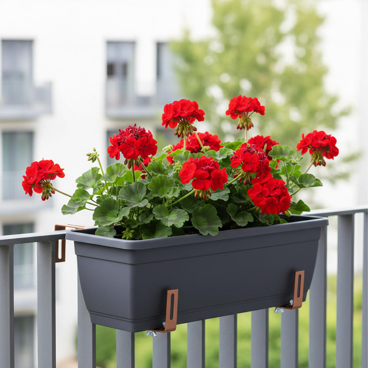 HÅLLARE BLOMLÅDA ljusbrun 4-pack - Ljusbrun, Metall (2/17/34cm) - Relaxdays