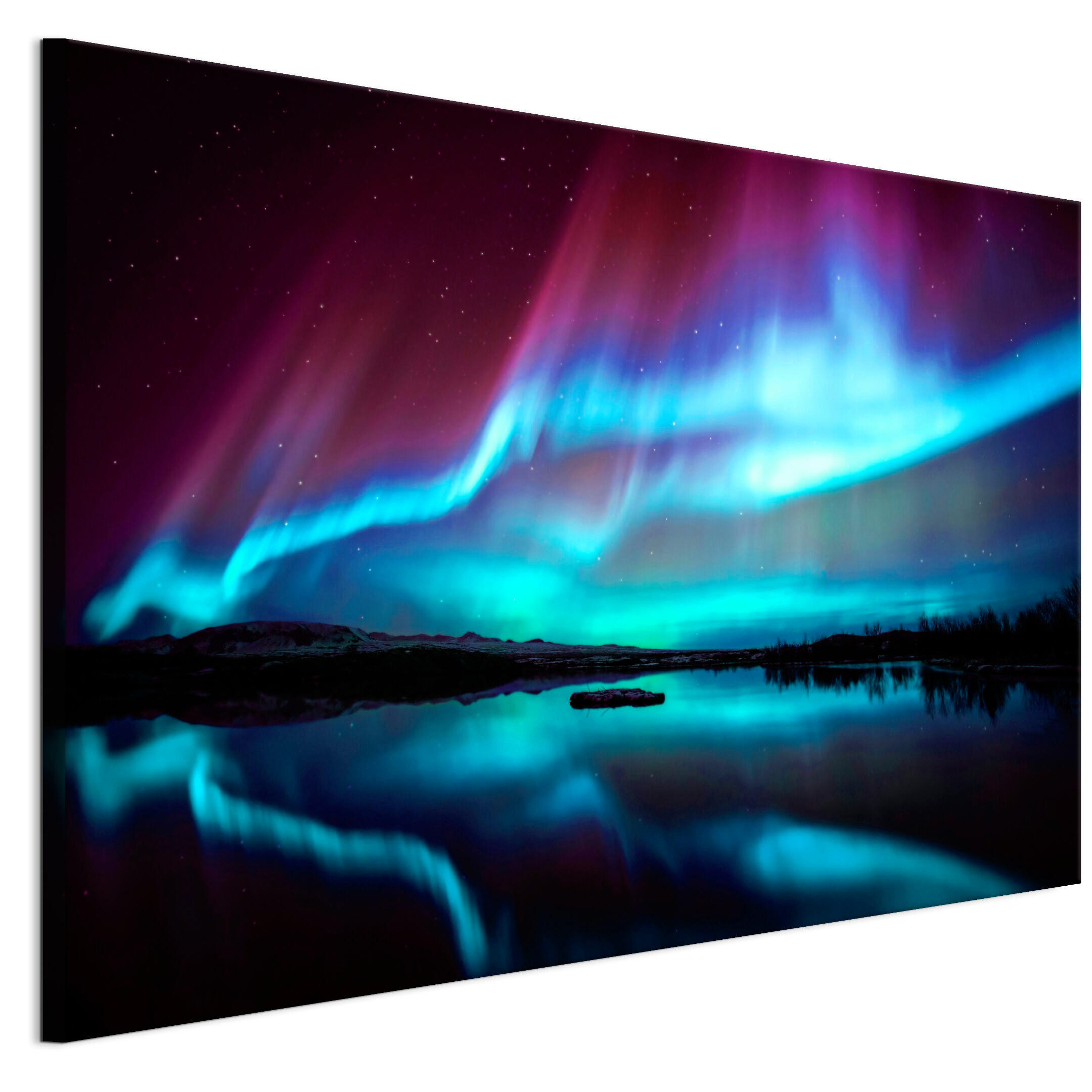 LEINWANDBILD Aurora 120x80 cm - Multicolor, Holz (120/80cm) - LUMASOUL